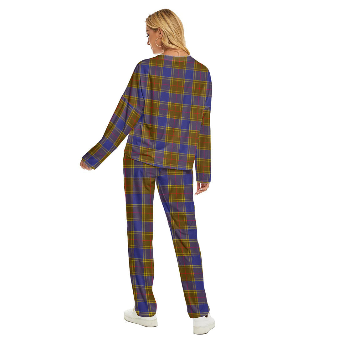 Balfour Modern Tartan Plaid Women's Pajama Suit