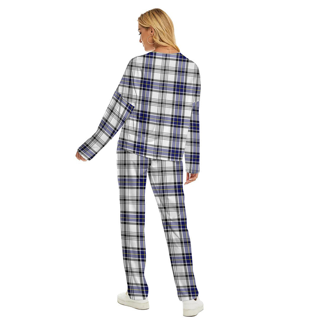 Hannay Modern Tartan Plaid Women's Pajama Suit