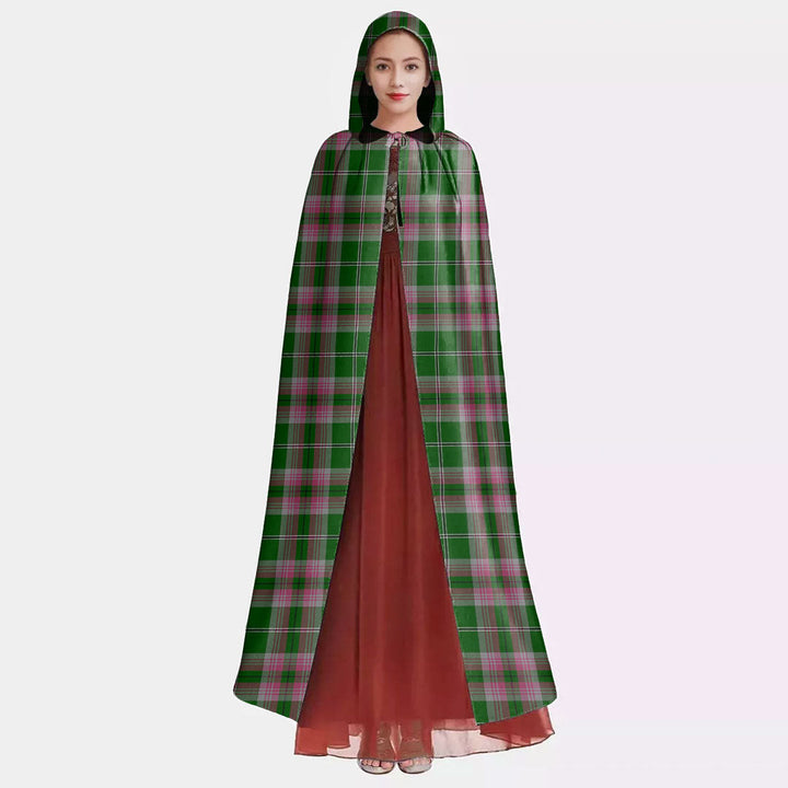 Gray Hunting Tartan Plaid Hooded Cloak
