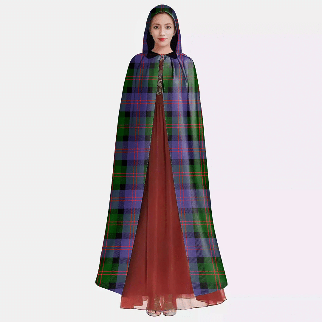 Blair Modern Tartan Plaid Hooded Cloak