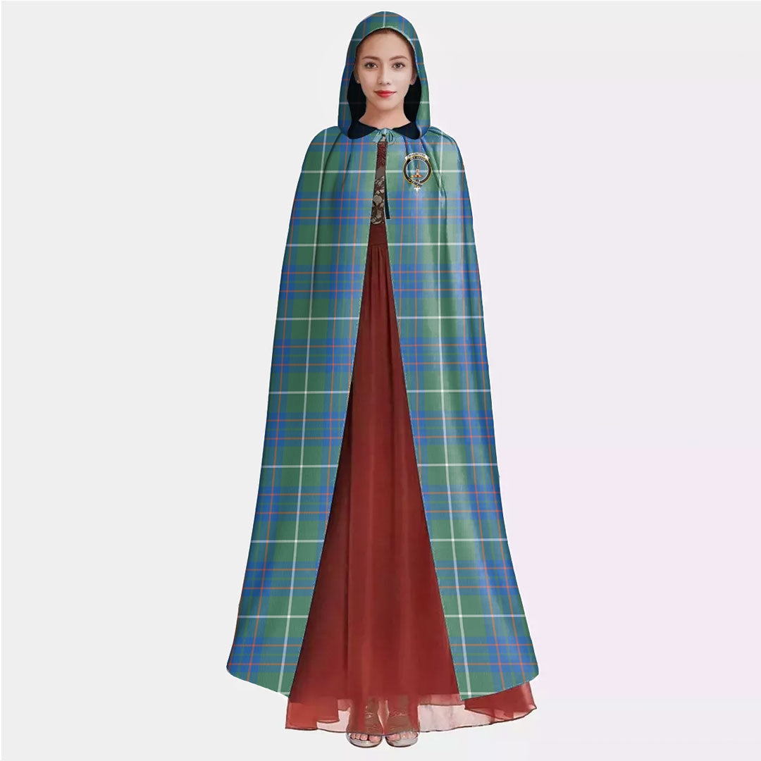 MacIntyre Hunting Ancient Tartan Crest Hooded Cloak