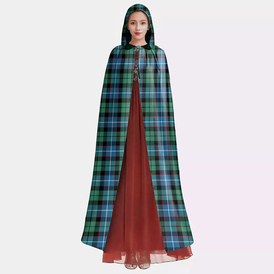 Galbraith Ancient Tartan Plaid Hooded Cloak