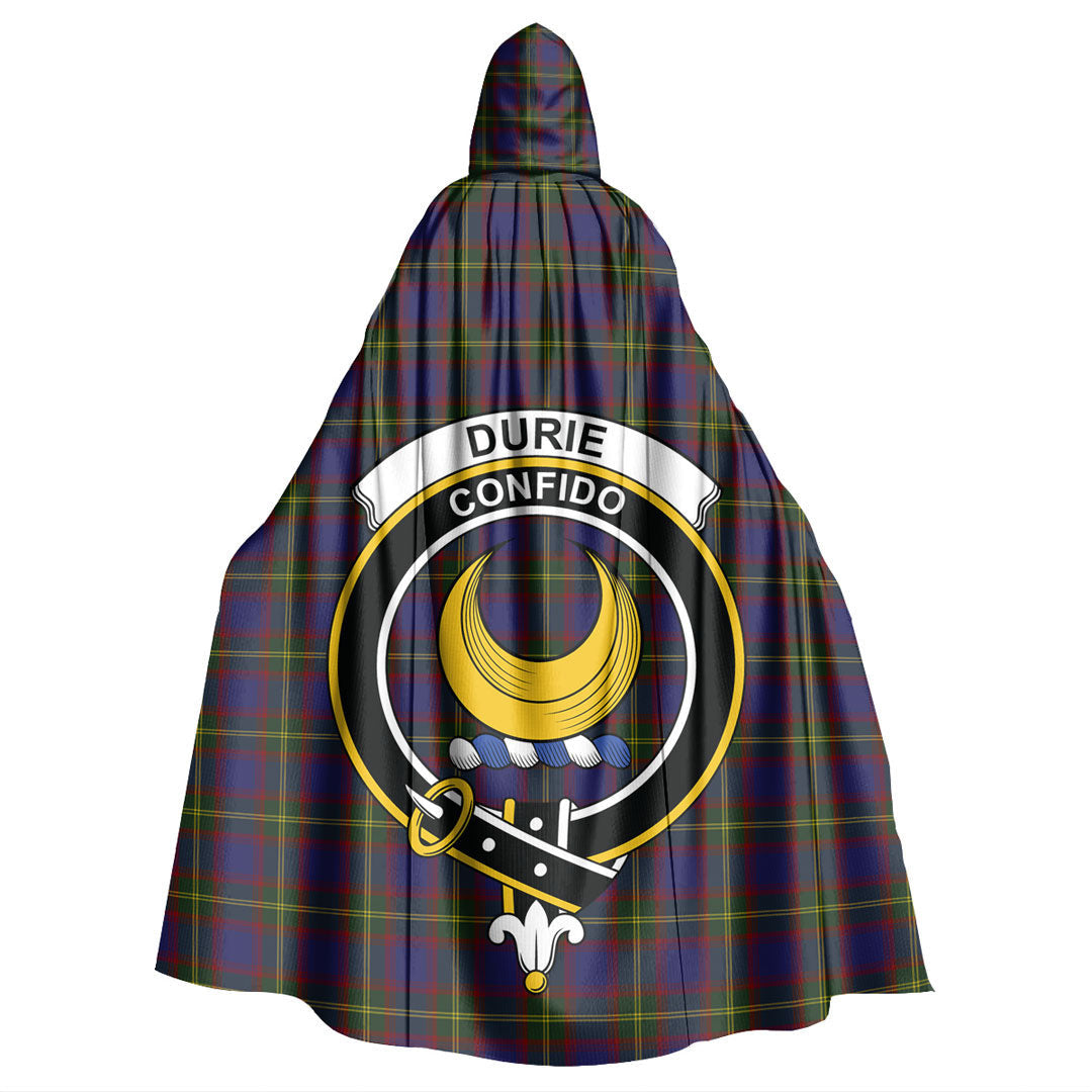 Durie Tartan Crest Hooded Cloak