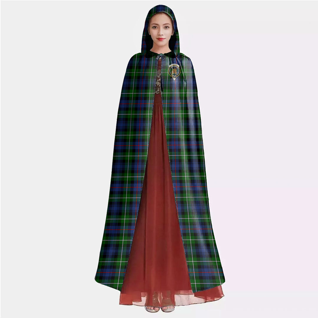 MacKenzie Modern Tartan Crest Hooded Cloak