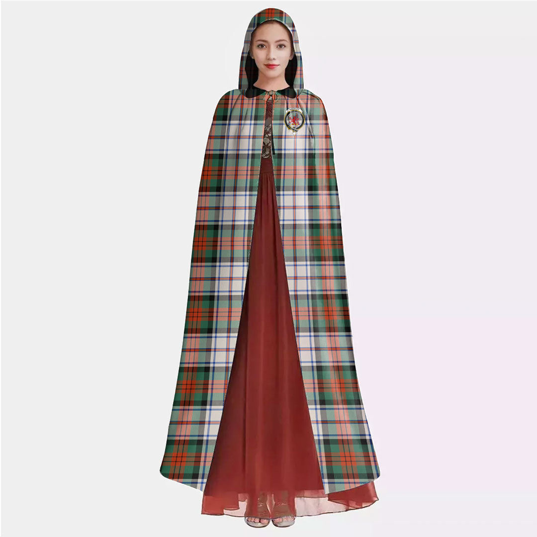 MacDuff Dress Ancient Tartan Crest Hooded Cloak