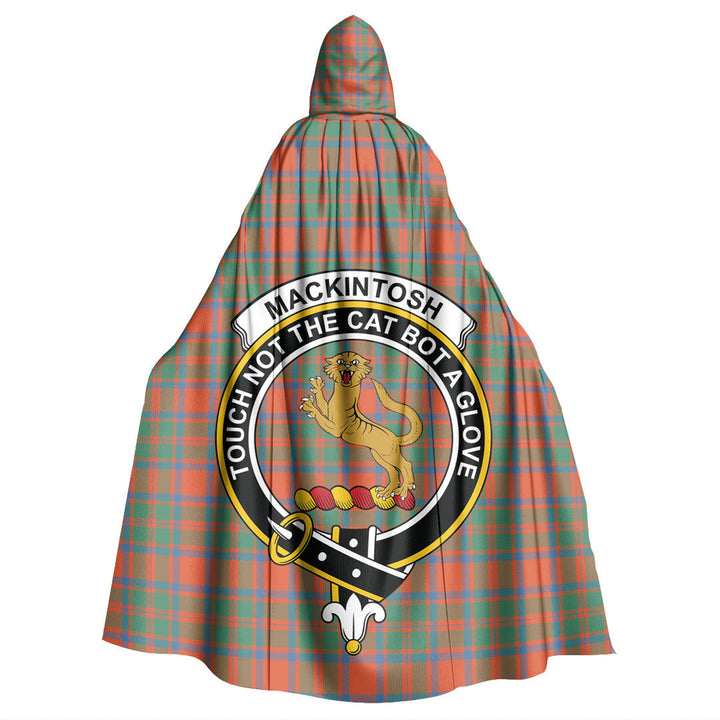 MacKintosh Ancient Tartan Crest Hooded Cloak