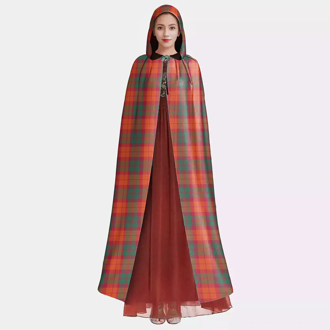 MacNab Ancient Tartan Plaid Hooded Cloak