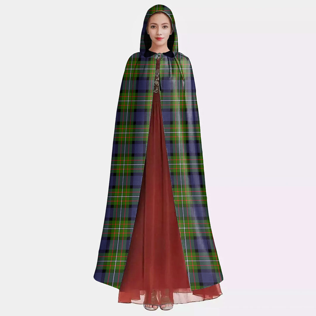 Fergusson Modern Tartan Plaid Hooded Cloak