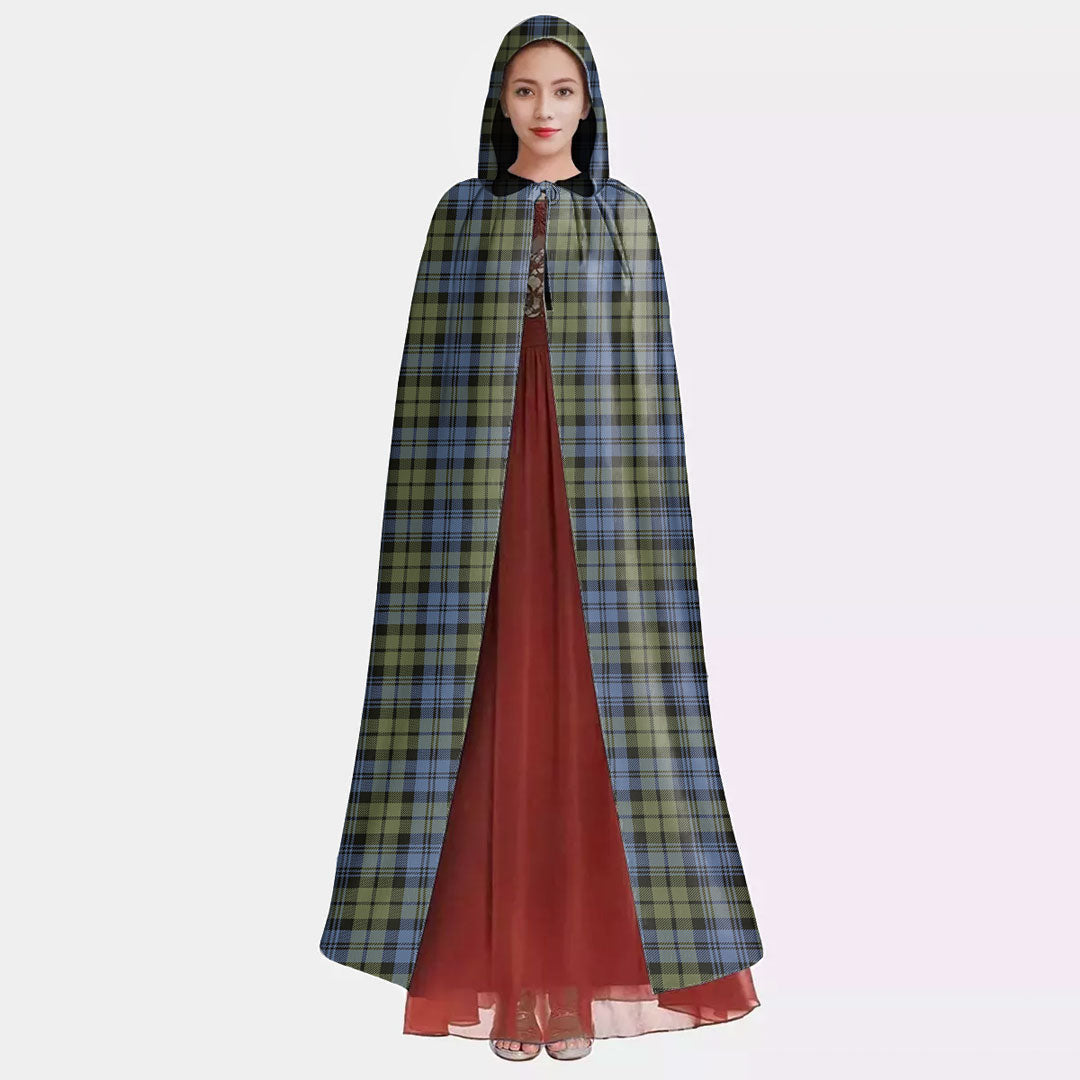 Campbell Faded Tartan Plaid Hooded Cloak