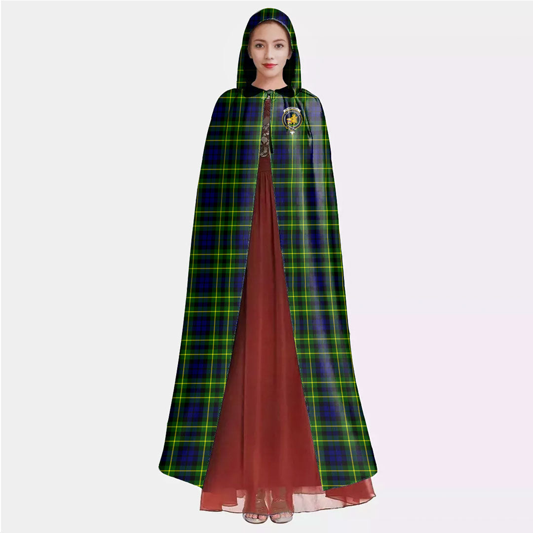 Campbell of Breadalbane Modern Tartan Crest Hooded Cloak