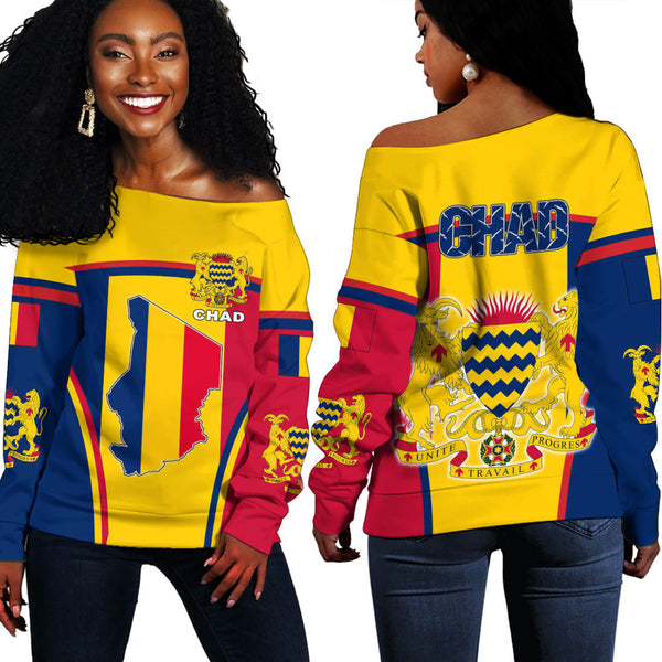 Chad Active Flag Off Shoulder Sweatshirt