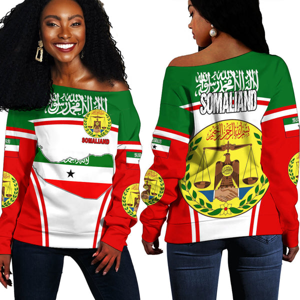 Somaliand Active Flag Off Shoulder Sweatshirt