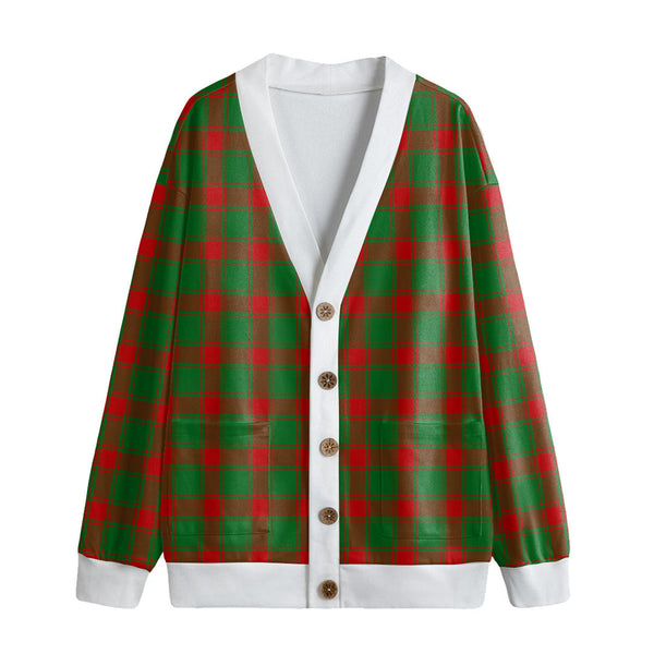 Middleton Modern Tartan Plaid Knitted Fleece Cardigan