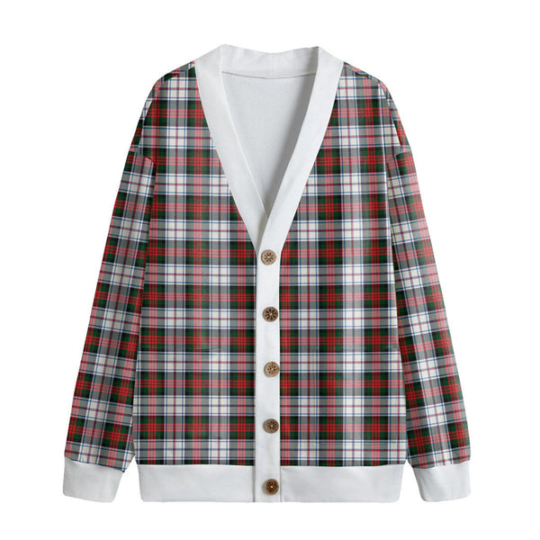 MacDuff Dress Modern Tartan Plaid Knitted Fleece Cardigan