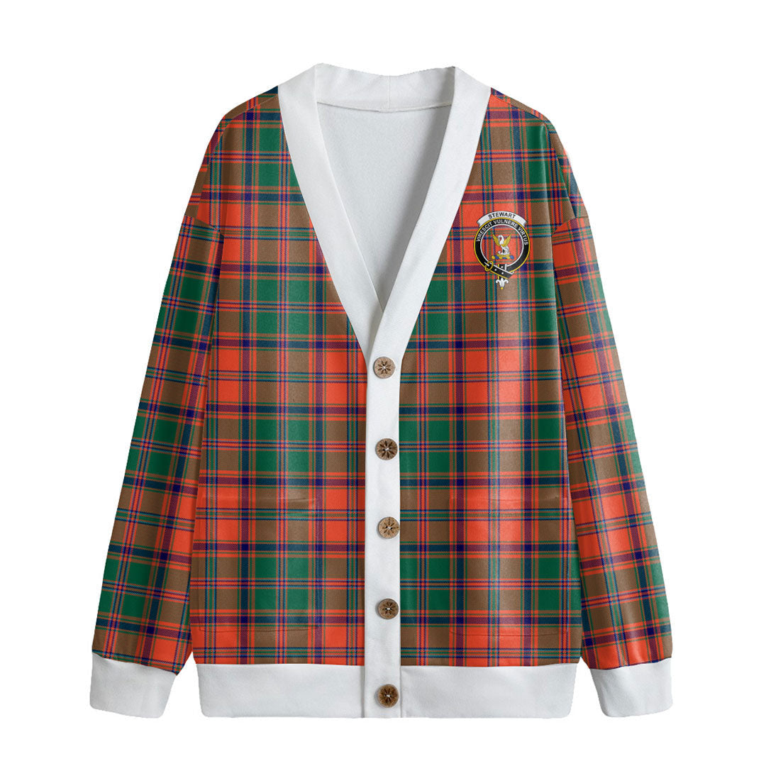 Stewart of Appin Ancient Tartan Crest Knitted Fleece Cardigan