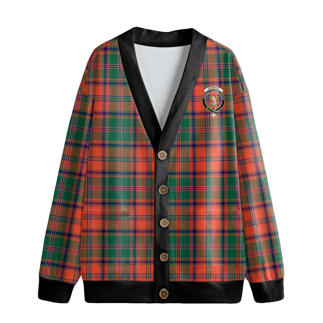 Stewart of Appin Ancient Tartan Crest Knitted Fleece Cardigan