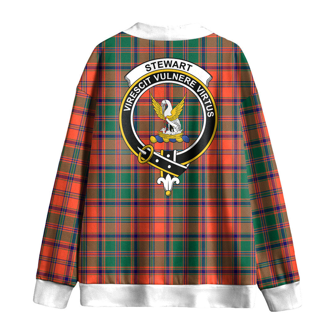 Stewart of Appin Ancient Tartan Crest Knitted Fleece Cardigan