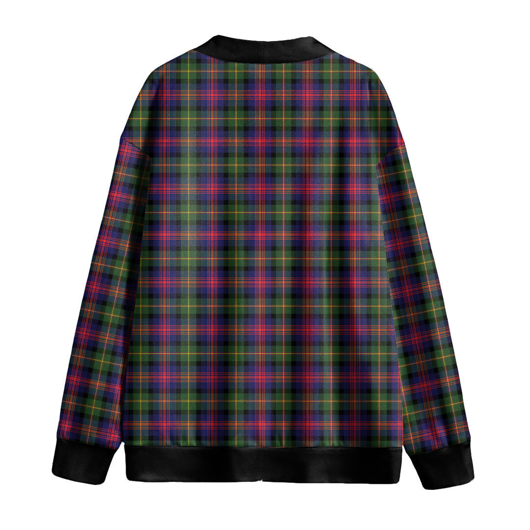 Logan Modern Tartan Plaid Knitted Fleece Cardigan