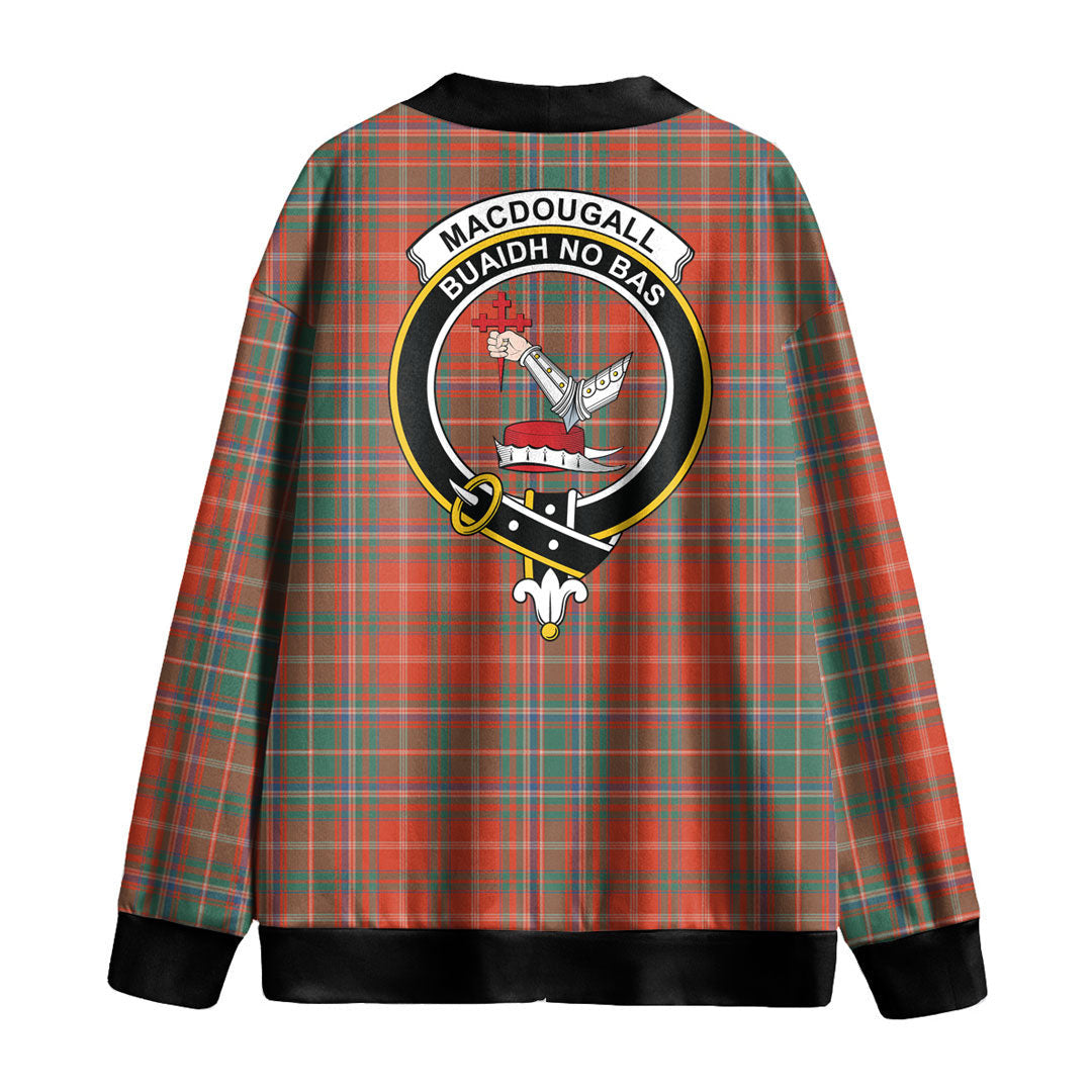 MacDougall Ancient Tartan Crest Knitted Fleece Cardigan