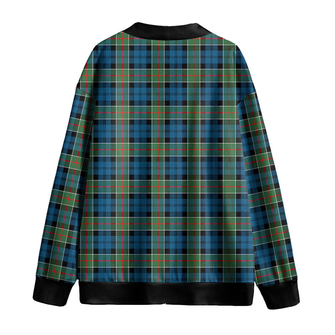 Colquhoun Ancient Tartan Plaid Knitted Fleece Cardigan