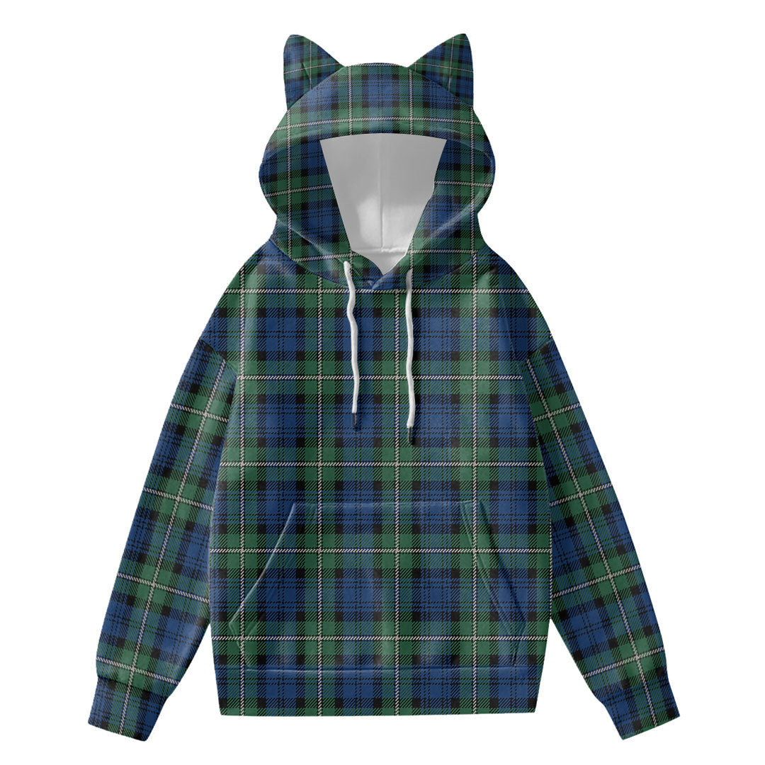 Forbes Ancient Tartan Plaid Hoodie Decorative Ears