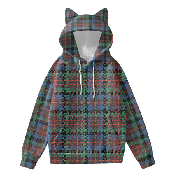 MacDuff Hunting Ancient Tartan Plaid Hoodie Decorative Ears
