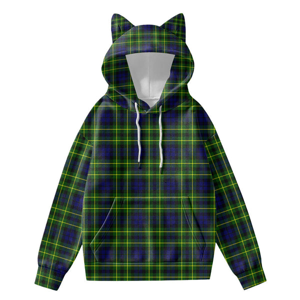 Campbell of Breadalbane Modern Tartan Plaid Hoodie Decorative Ears