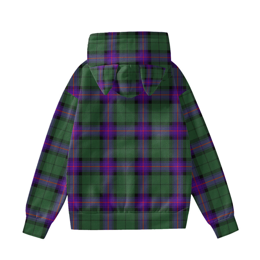 Armstrong Modern Tartan Plaid Hoodie Decorative Ears