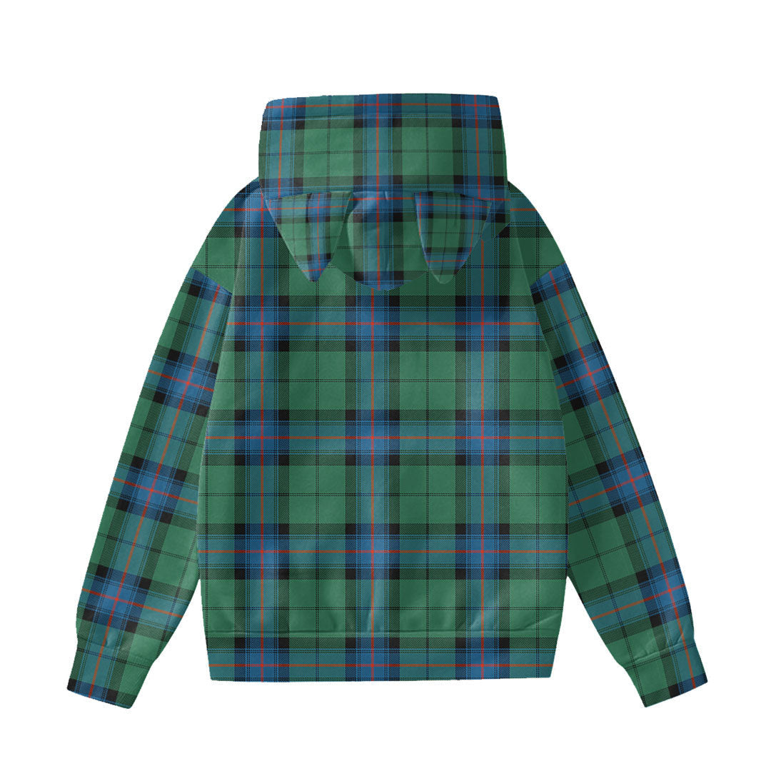 Armstrong Ancient Tartan Plaid Hoodie Decorative Ears