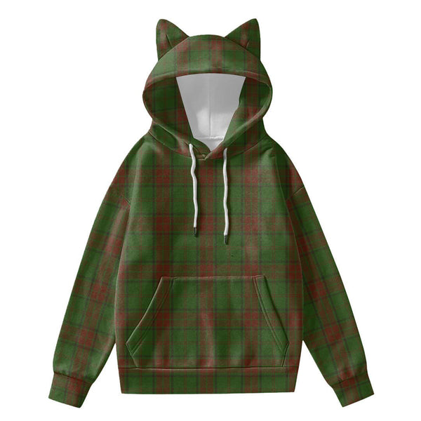 Maxwell Hunting Tartan Plaid Hoodie Decorative Ears