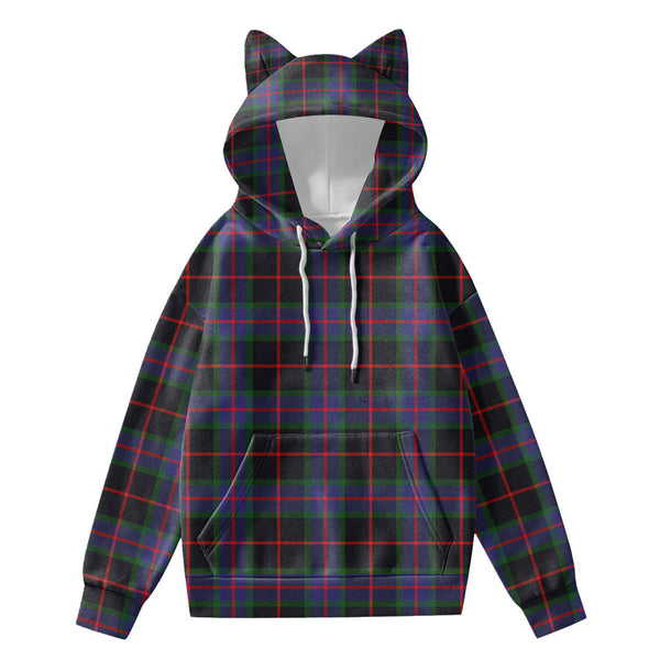 Nairn Tartan Plaid Hoodie Decorative Ears