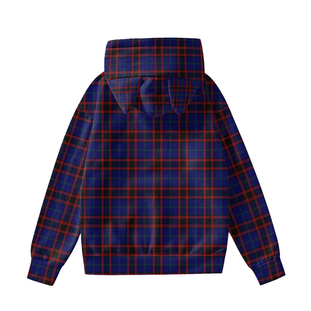 Home Modern Tartan Plaid Hoodie Decorative Ears