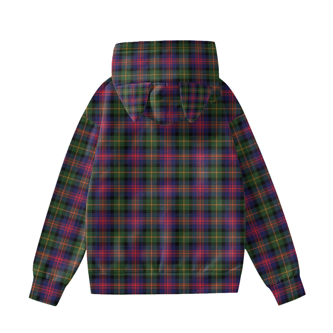 Logan Modern Tartan Plaid Hoodie Decorative Ears