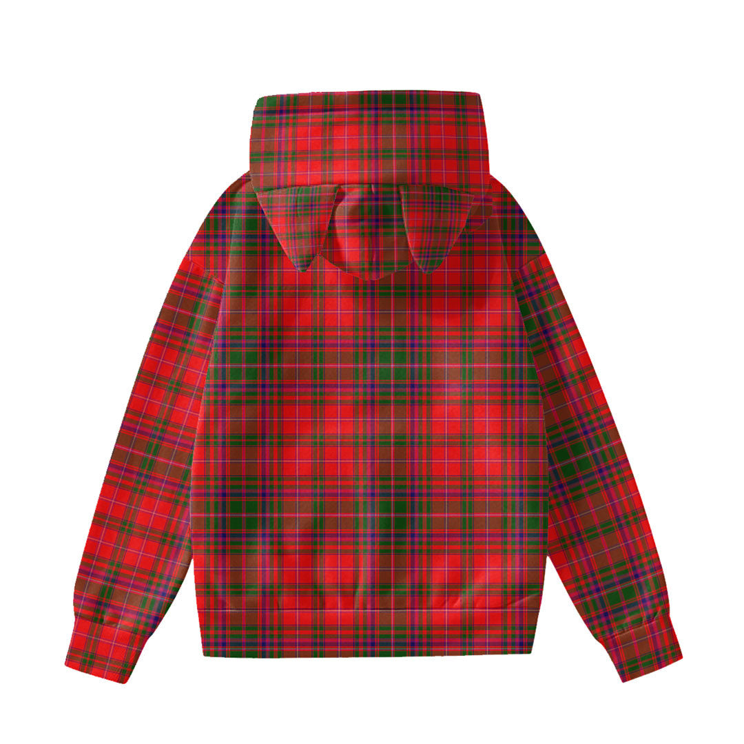 MacDougall Modern Tartan Plaid Hoodie Decorative Ears