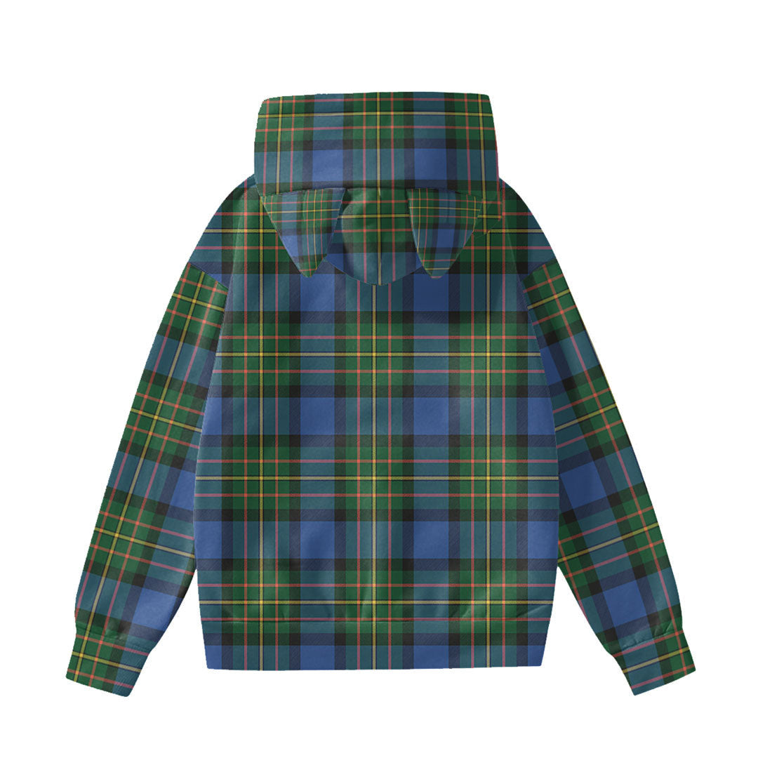 MacLaren Ancient Tartan Plaid Hoodie Decorative Ears