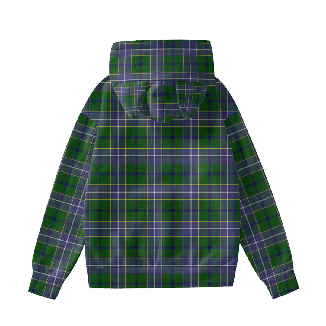 Wishart Hunting Modern Tartan Plaid Hoodie Decorative Ears