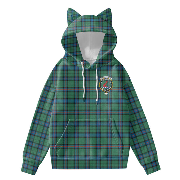 Armstrong Ancient Tartan Crest Hoodie Decorative Ears