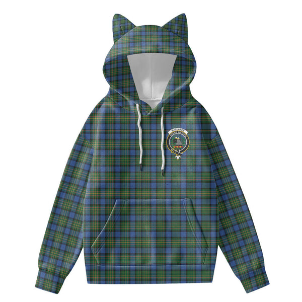 MacLaren Ancient Tartan Crest Hoodie Decorative Ears