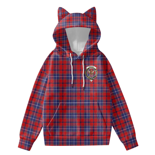 Wishart Dress Tartan Crest Hoodie Decorative Ears