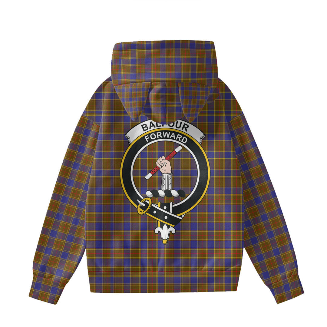 Balfour Modern Tartan Crest Hoodie Decorative Ears