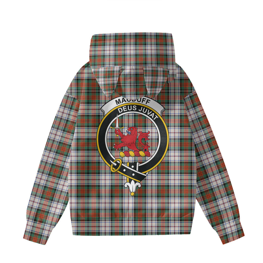 MacDuff Dress Ancient Tartan Crest Hoodie Decorative Ears