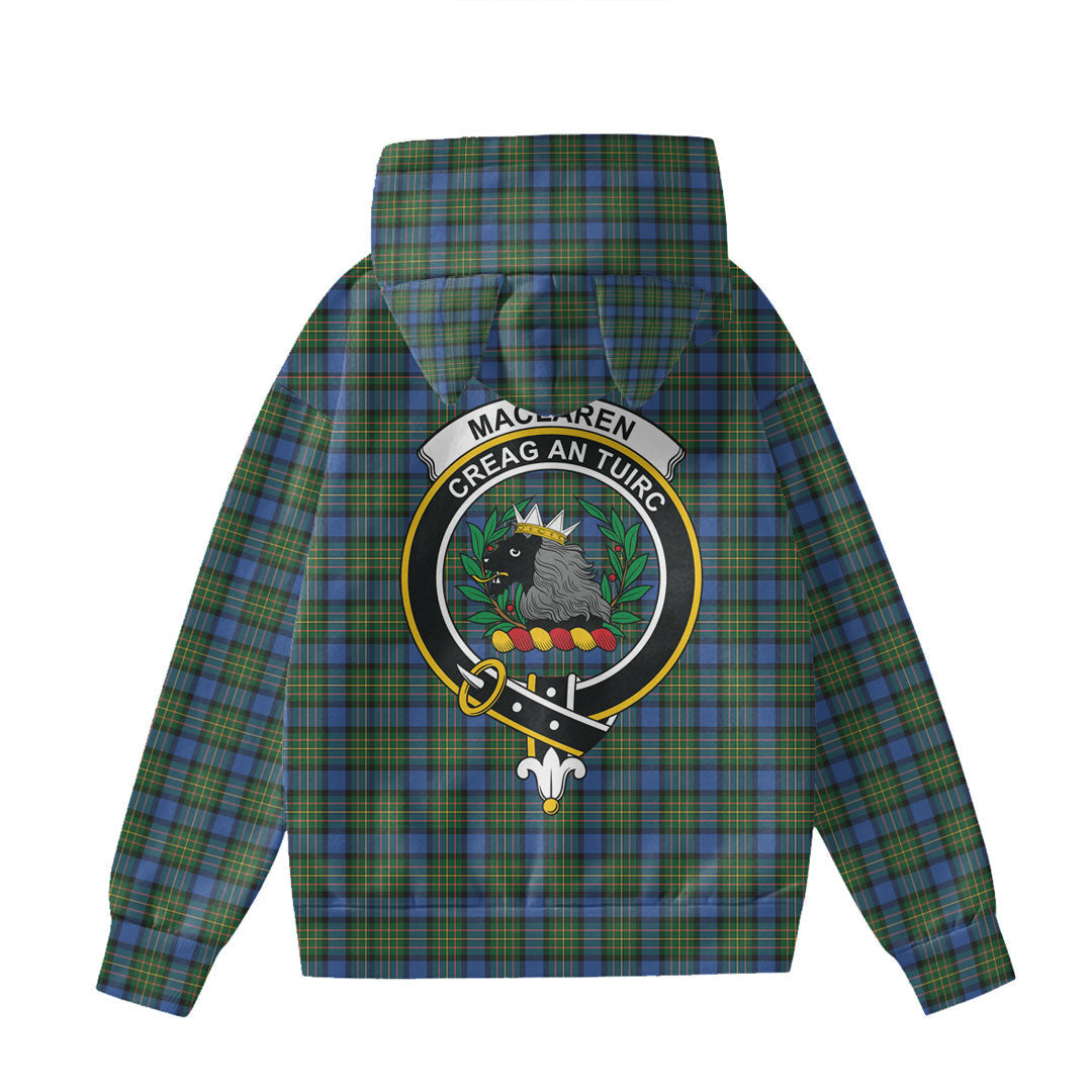 MacLaren Ancient Tartan Crest Hoodie Decorative Ears