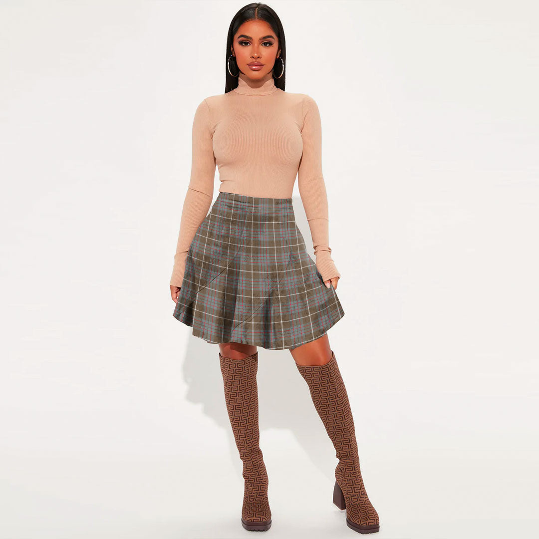 MacIntyre Hunting Weathered Tartan Plaid Mini Skirt