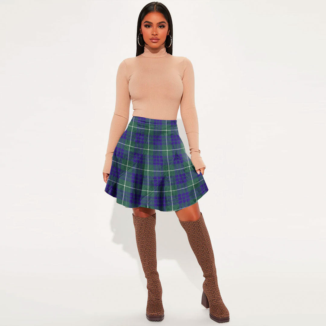 Hamilton Hunting Modern Tartan Plaid Mini Skirt