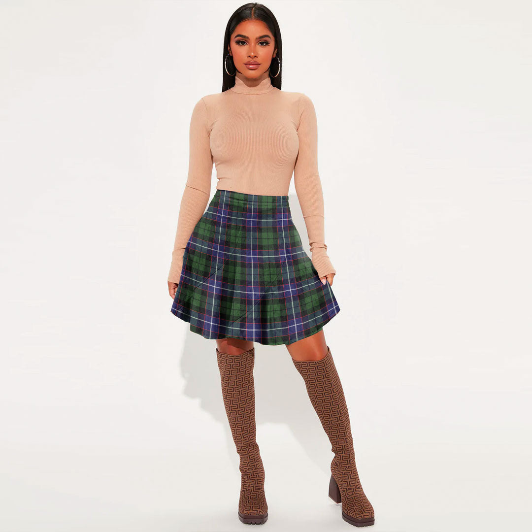 Galbraith Modern Tartan Plaid Mini Skirt