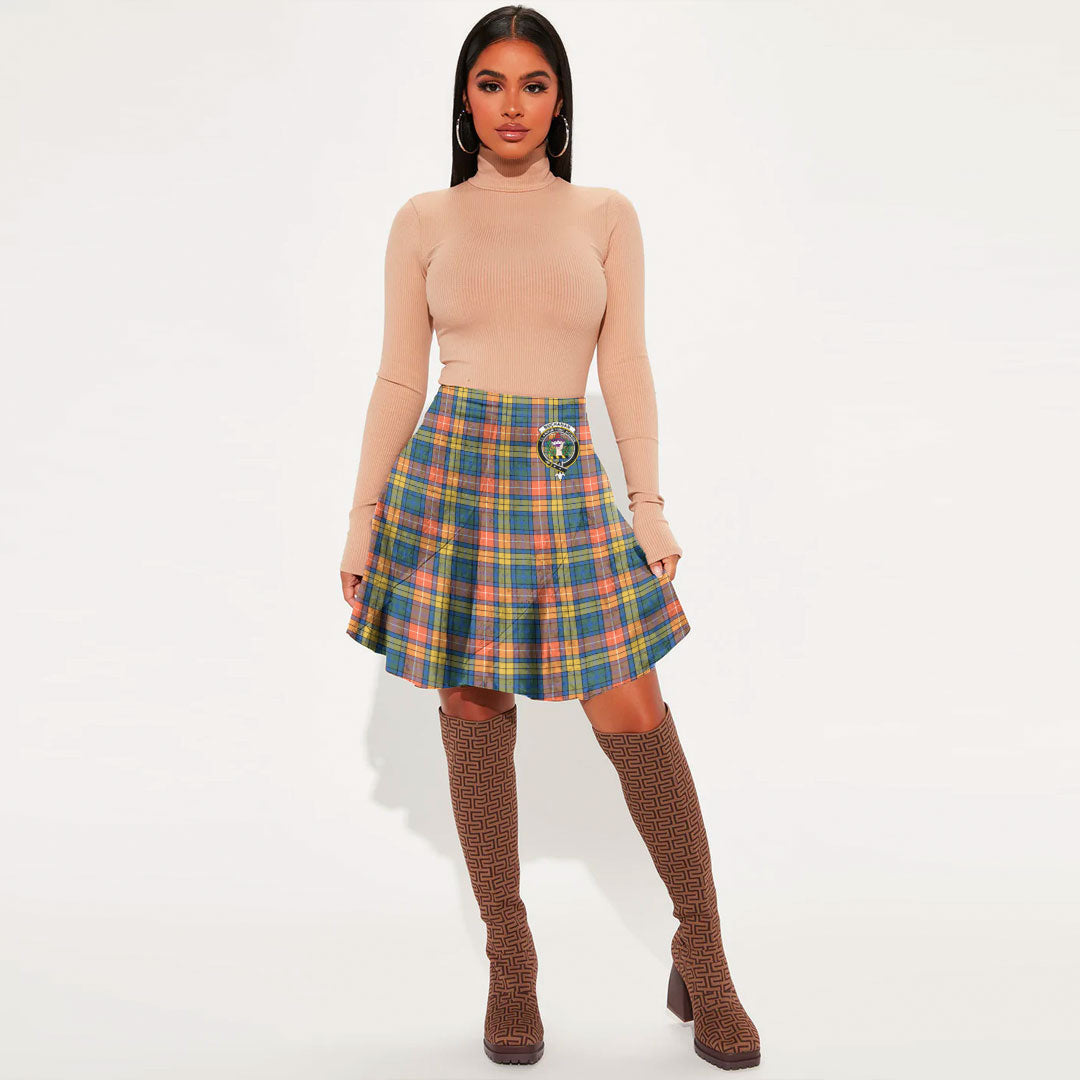 Buchanan Ancient Tartan Crest Mini Skirt