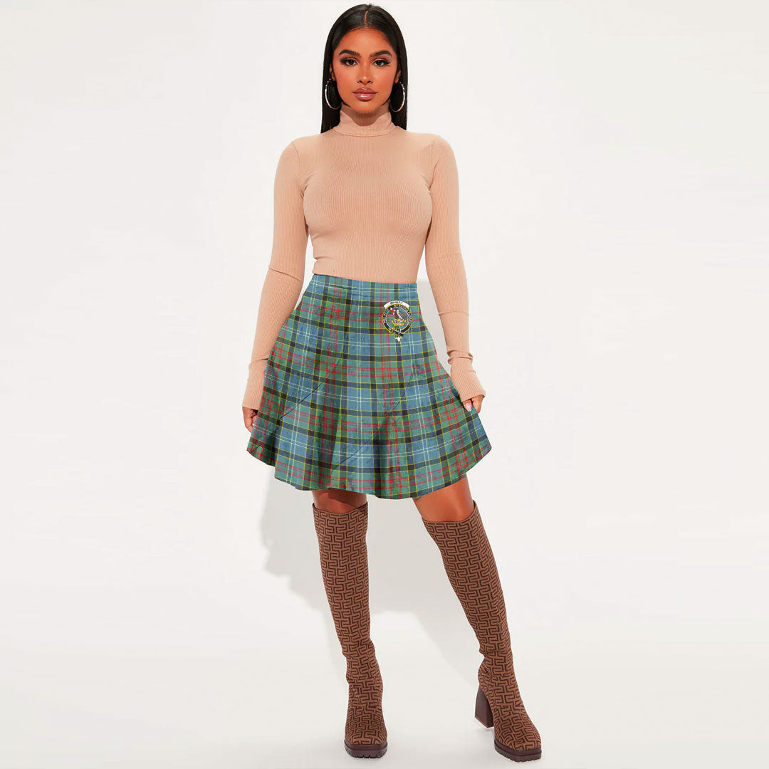 Paisley District Tartan Crest Mini Skirt