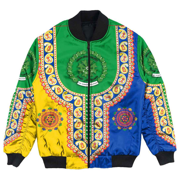 Comoros Dashiki Bomber Jacket