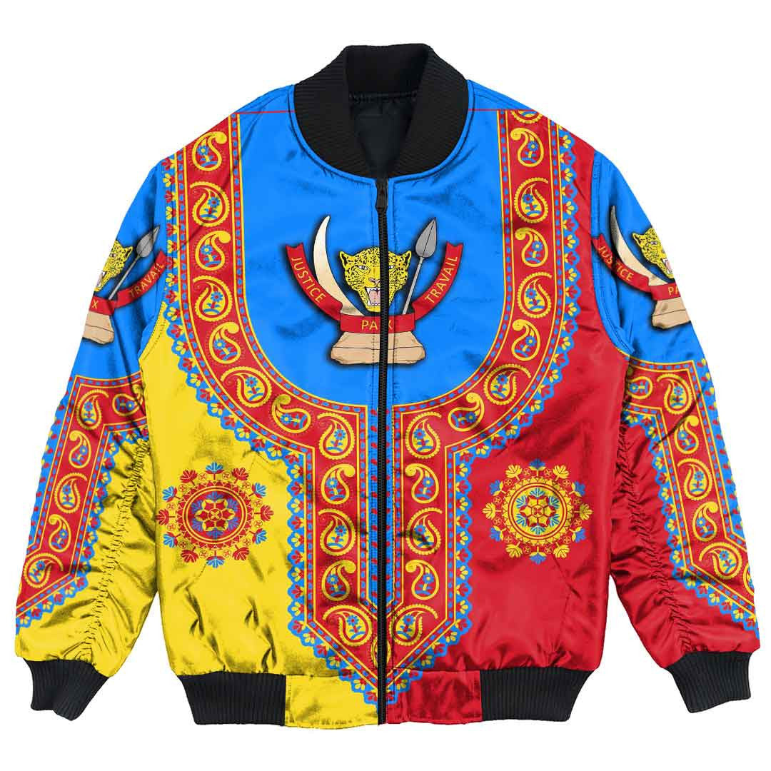 Democratic Republic Of The Congo Dashiki Bomber Jacket