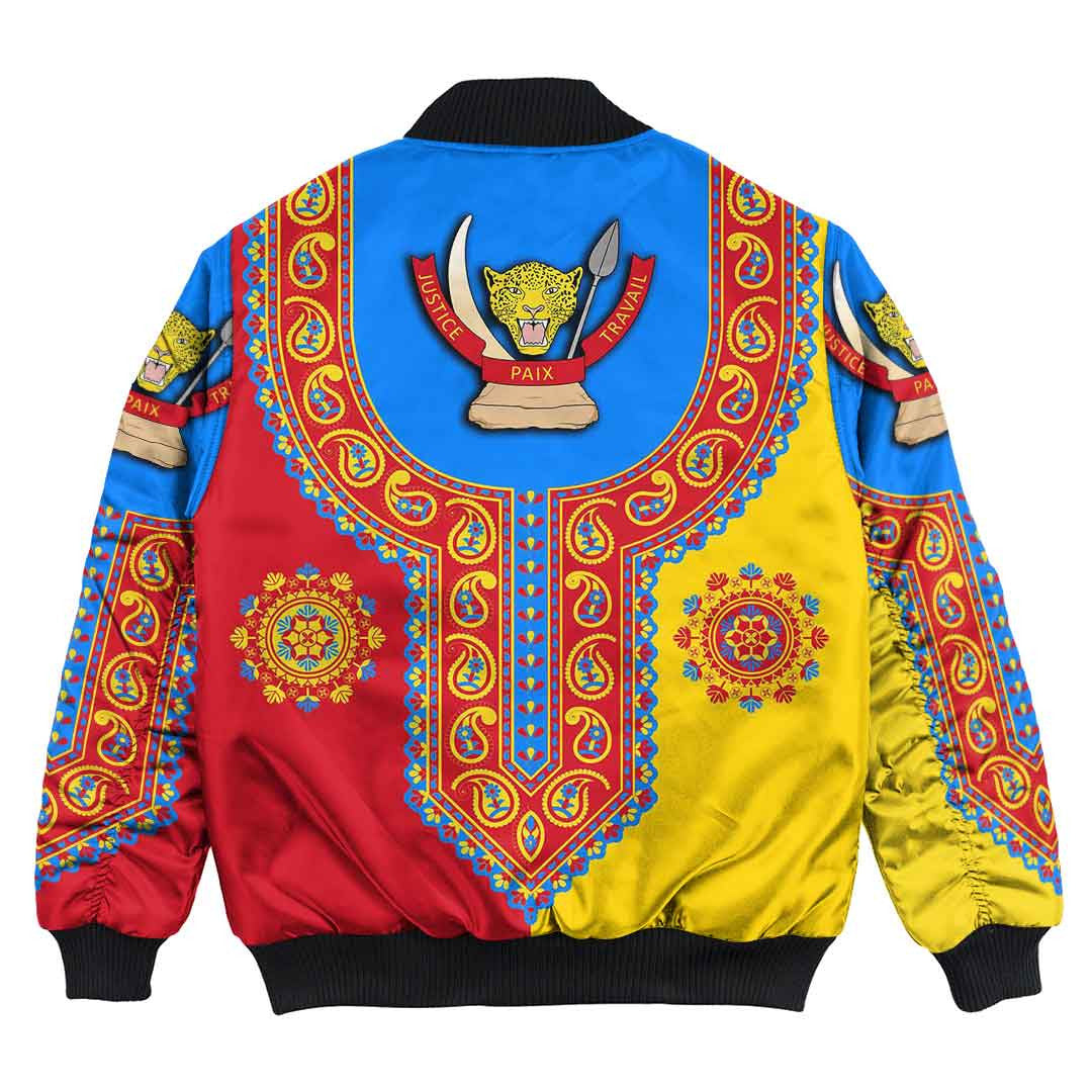 Democratic Republic Of The Congo Dashiki Bomber Jacket